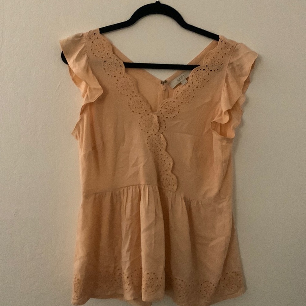 Peach colored Lace top